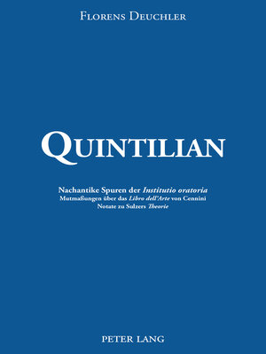 cover image of Quintilian
